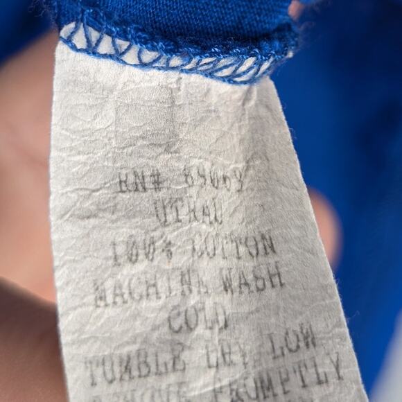 Kentucky Wildcats U-Trau Women’s M Blue V-Neck T-Shirt UK College NCAA Made USA - Picture 5 of 6